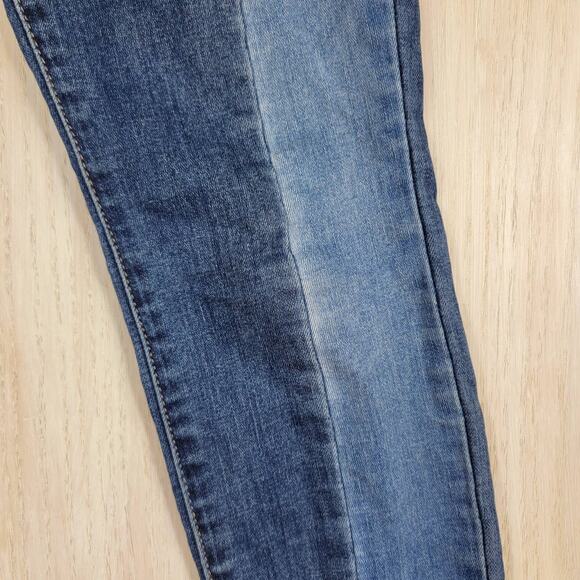 PACSUN Two Tone Denim High Rise Ankle Jegging Skinny Jeans Size 25 - Picture 5 of 14